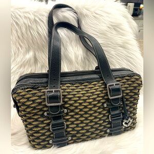 BRIGHTON TWEED FABRIC SHOULDER BAG